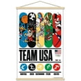 thumbnail image 1 of Looney Tunes x Team USA - Bars Wall Poster with Magnetic Frame, 22.375" x 34", 1 of 5