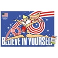 thumbnail image 1 of Looney Tunes x Team USA - Believe In Yourself Wall Poster with Push Pins, 22.375" x 34", 1 of 4
