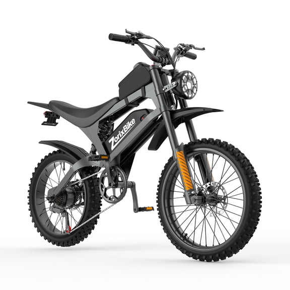 Loonfat Adult Electric Dirt Bike, 750W Motor 28MPH Ebike for Adults, 80 Miles Range, 19" Off Road Tire, 48V/20Ah Mountain E-Bike, Full Suspension, Class 3