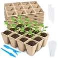 Loongesho 10 Packs Seed MMF7 Starter Trays, 120 Cells Biodegradable