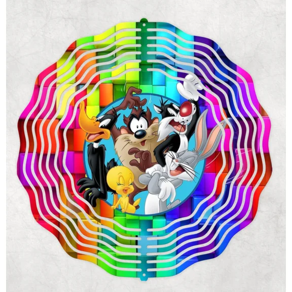 Loony Tunes Inspired 10" Wind Spinner