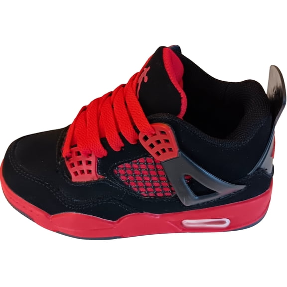 Loonyx Little Boys' Comfort Athletic Suede Sneaker, Black, Size 13