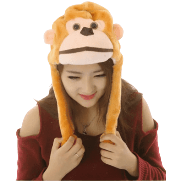 Loonyx Faux Fur Monkey Hats, Brown, Boys, One Size