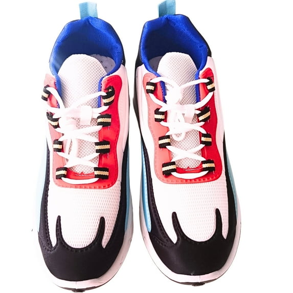 Loonyx Men's Breathable Summer Sneakers - Lightweight Casual Walking Shoes, Multicolor, Size 9