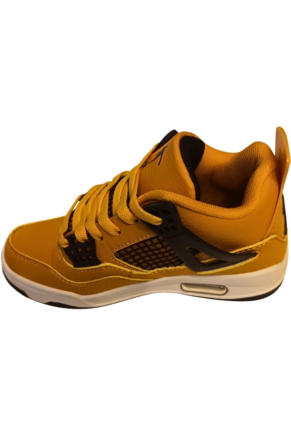 Toddlers Comfort Athletic Sneaker, Yellow, Size 10