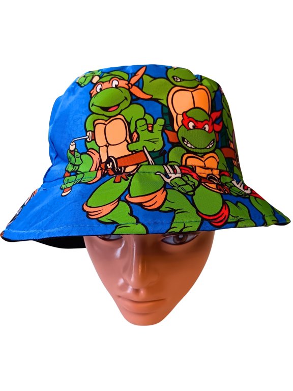 Unisex Kids Turtle Ninjas Bucket Hat, Sun Protection, Ages 5-10