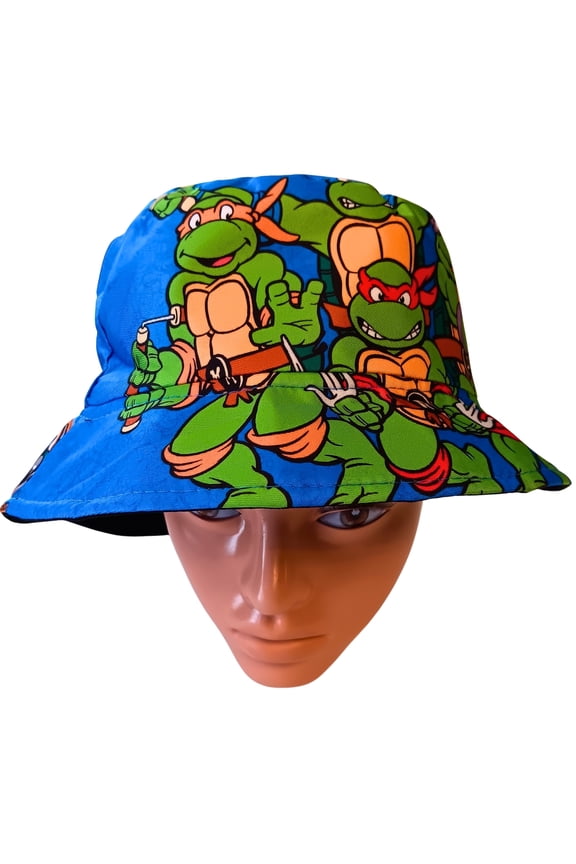 Unisex Kids Turtle Ninjas Bucket Hat, Sun Protection, Ages 5-10