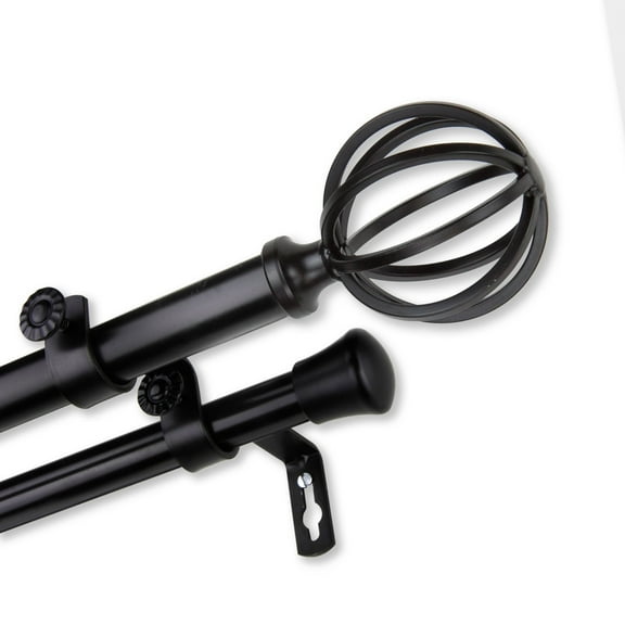 Loop Adjustable Double Curtain Rod