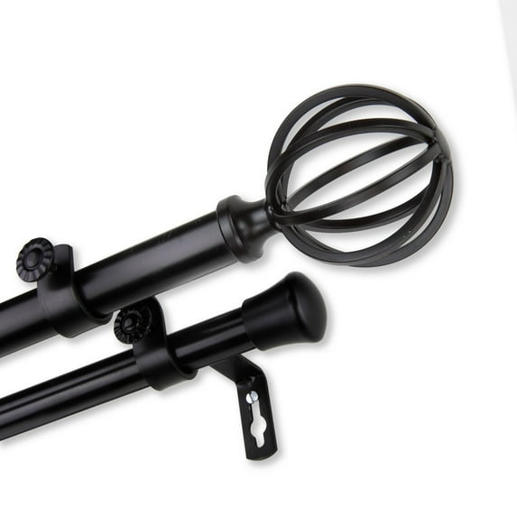 Loop Adjustable Double Curtain Rod