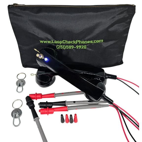 Loop Check Phones Continuity Test Electrician Phone Set TE002-BM with Magnets