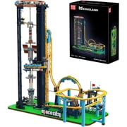 Loop Coaster Building Kit, Large Amusement Park Roller Coaster Model Set with Passenger Train and Motors, Creative Gift for Adults, 3118 PCS