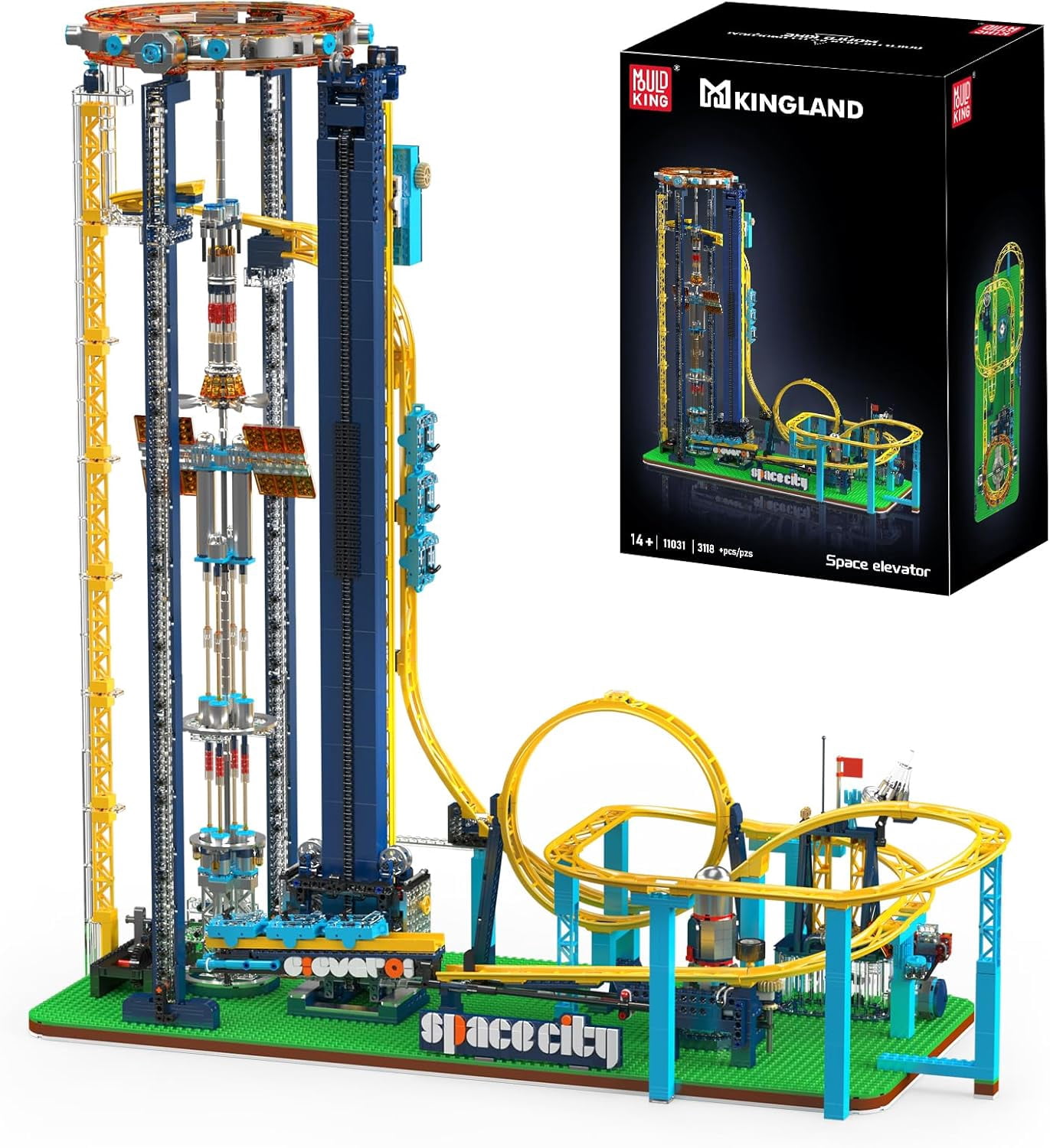 Loop Coaster Set, Space Elevator Roller Coaster Building Sets, Space ...