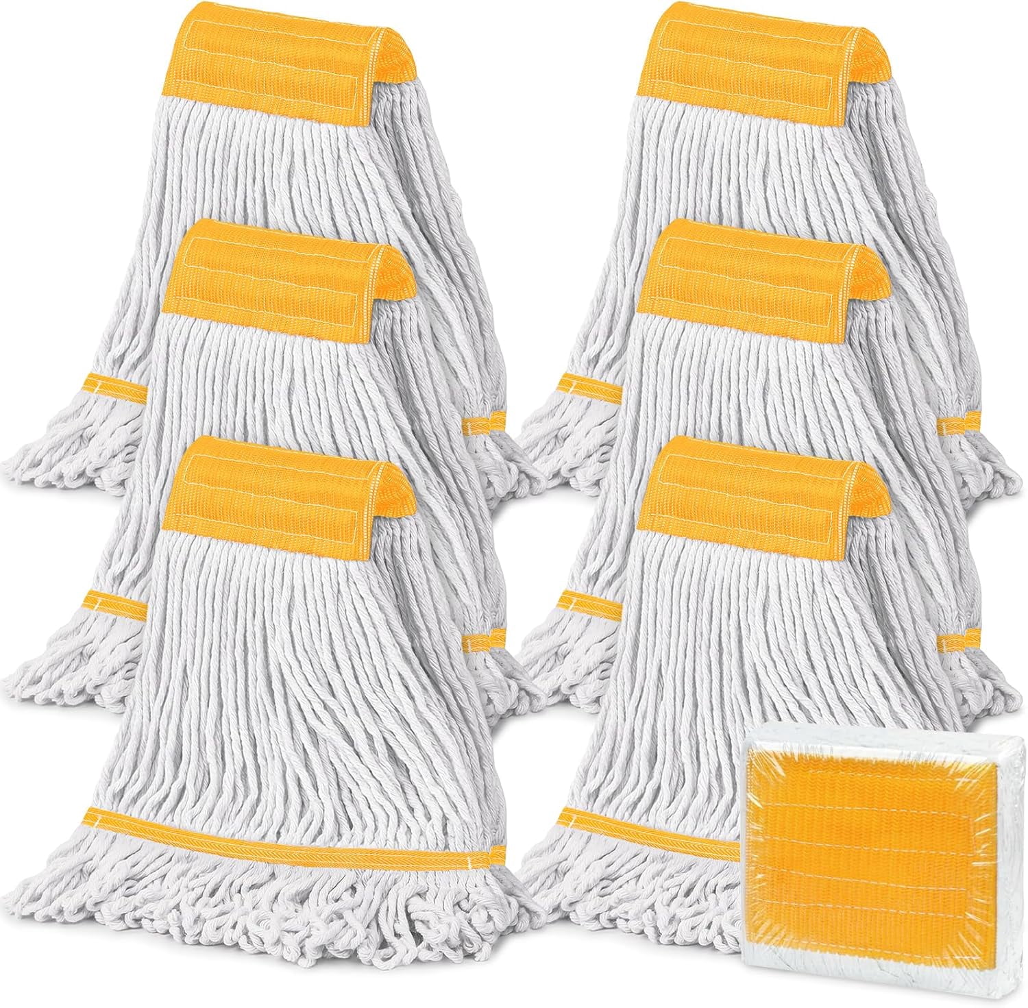 Loop End Cotton Blend String Mop Head Refill for Side Loading and Clamp ...