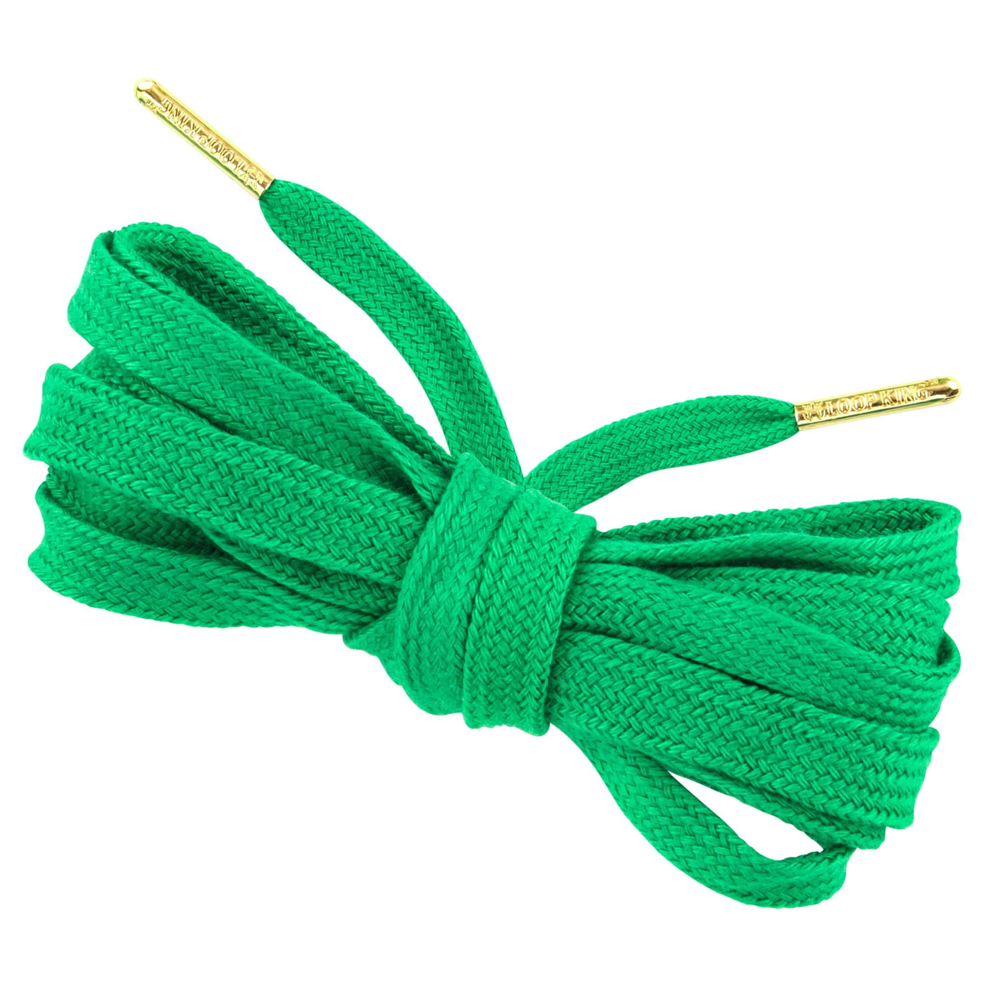 Loop King Laces Flat Cotton Shoelaces with Metal Aglet Tips for Men ...