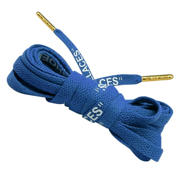 Loop King Laces Off White Shoe Laces with Metal Aglet Tips for Men Women Kids, 1 Pair