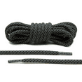 thumbnail image 1 of Loop King Shoe Laces - Durable Laces for Sneakers - Perfect for Athletic Adults and Kid - Black + Clear Plastic Tips - 90cm, 1 of 1