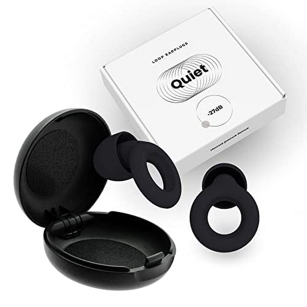  Loop Quiet Ear Plugs for Noise Reduction – Super Soft, Reusable  Hearing Protection in Flexible Silicone for Sleep & Noise Sensitivity - 8  Ear Tips in XS/S/M/L – 26dB & NRR