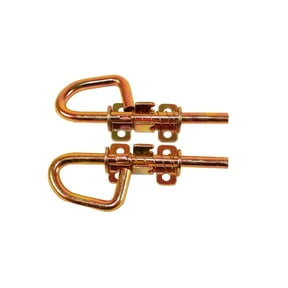 Loop Style Spring Barrel Bolts 5 Pair, Shed Door Hardware, Playhouse Door