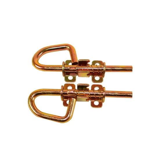 Loop Style Spring Barrel Bolts 5 Pair, Shed Door Hardware, Playhouse Door