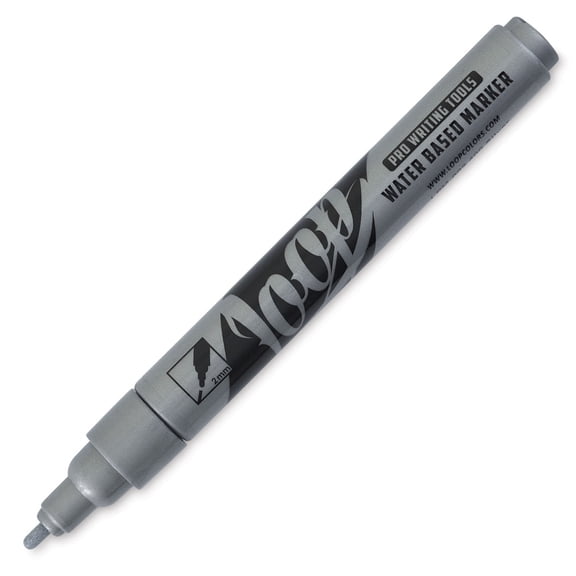 Loop Water-Based Acrylic Marker - Silver, 2 mm