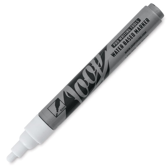Loop Water-Based Acrylic Marker - White, 4 mm