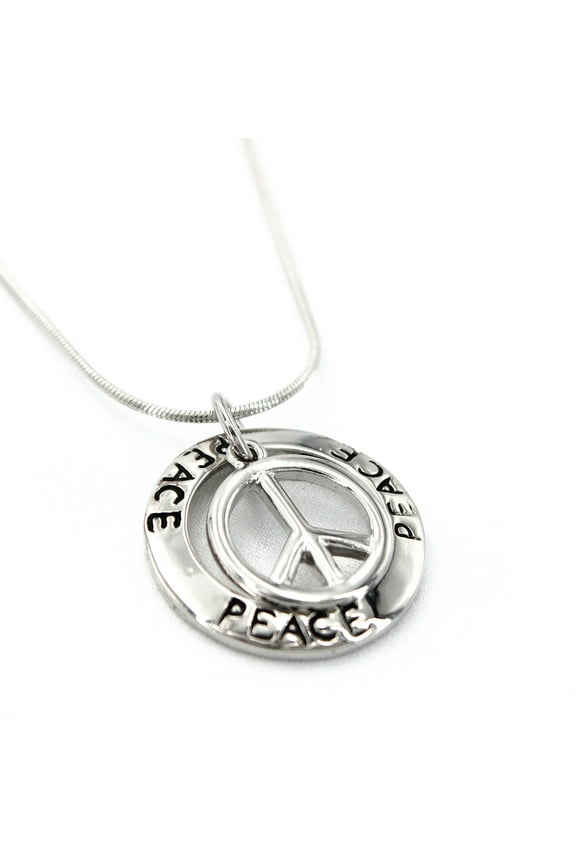 Loop w/ Peace Sign Necklaces - NE-11515
