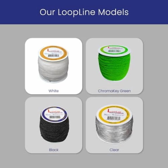 LoopLine Sign Hanging Cord - No-Knots, 328 ft - White