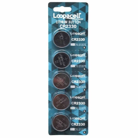 Loopacell 2330 CR2330 3V Lithium Battery x 5 Batteries