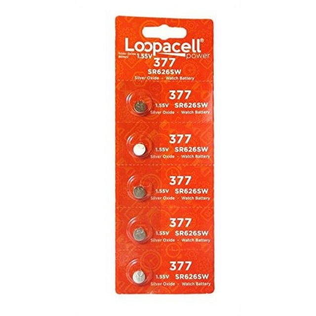Loopacell 377/376 Watch Silver Oxide Batteries (Pack of 5)