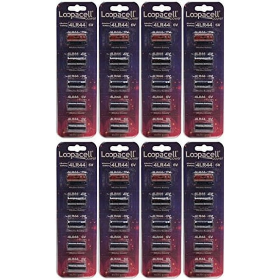 Loopacell 4LR44 PX28A 6 Volt Alkaline Battery, PX28ABPK X 40