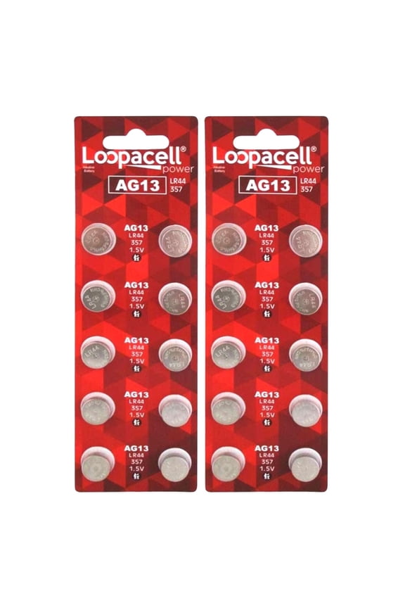 AG13 LR44 L1154 357 A76 Batteries 20 Pack