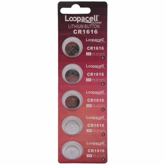 Loopacell CR1616 Watch Battery 5 Pk