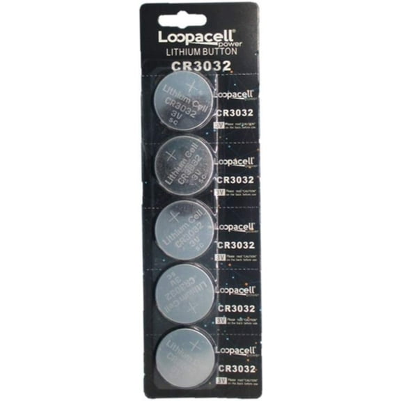 Loopacell CR3032 CR 3032 Lithium 3V 5 Batteries