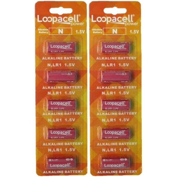 Loopacell E90 N LR1 Alkaline 1.5V 10 Batteries