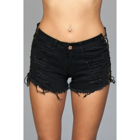 Looped In Distressed Shorts
