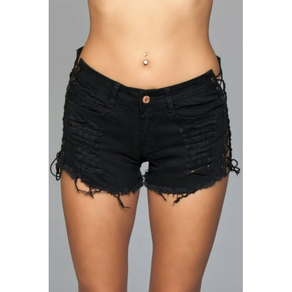 Looped In Distressed Shorts