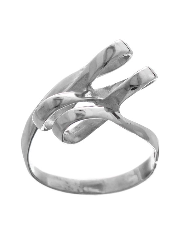 Looping Bows 925 Sterling Silver Band Ring