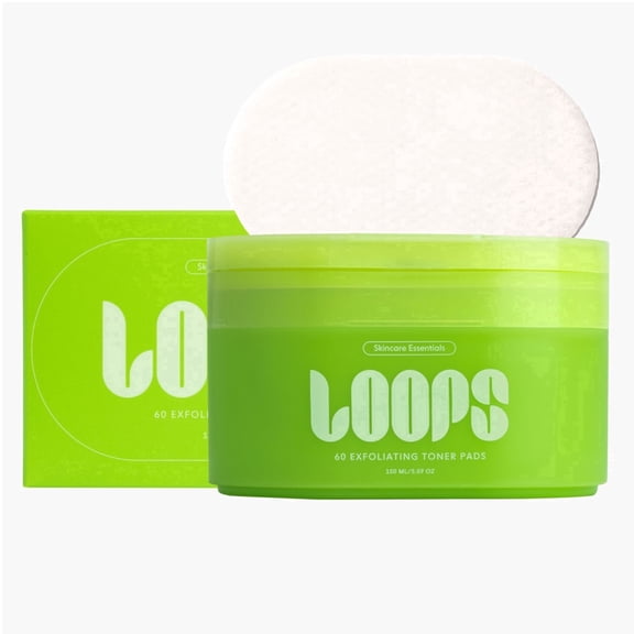 LOOPS Skincare Essentials Exfoliating Toner Pads