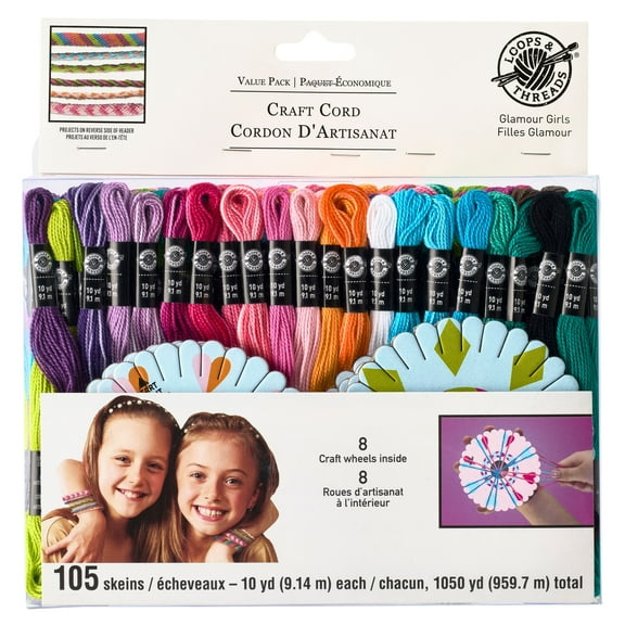Loops & Threads Craft Cord - Glamour Girls