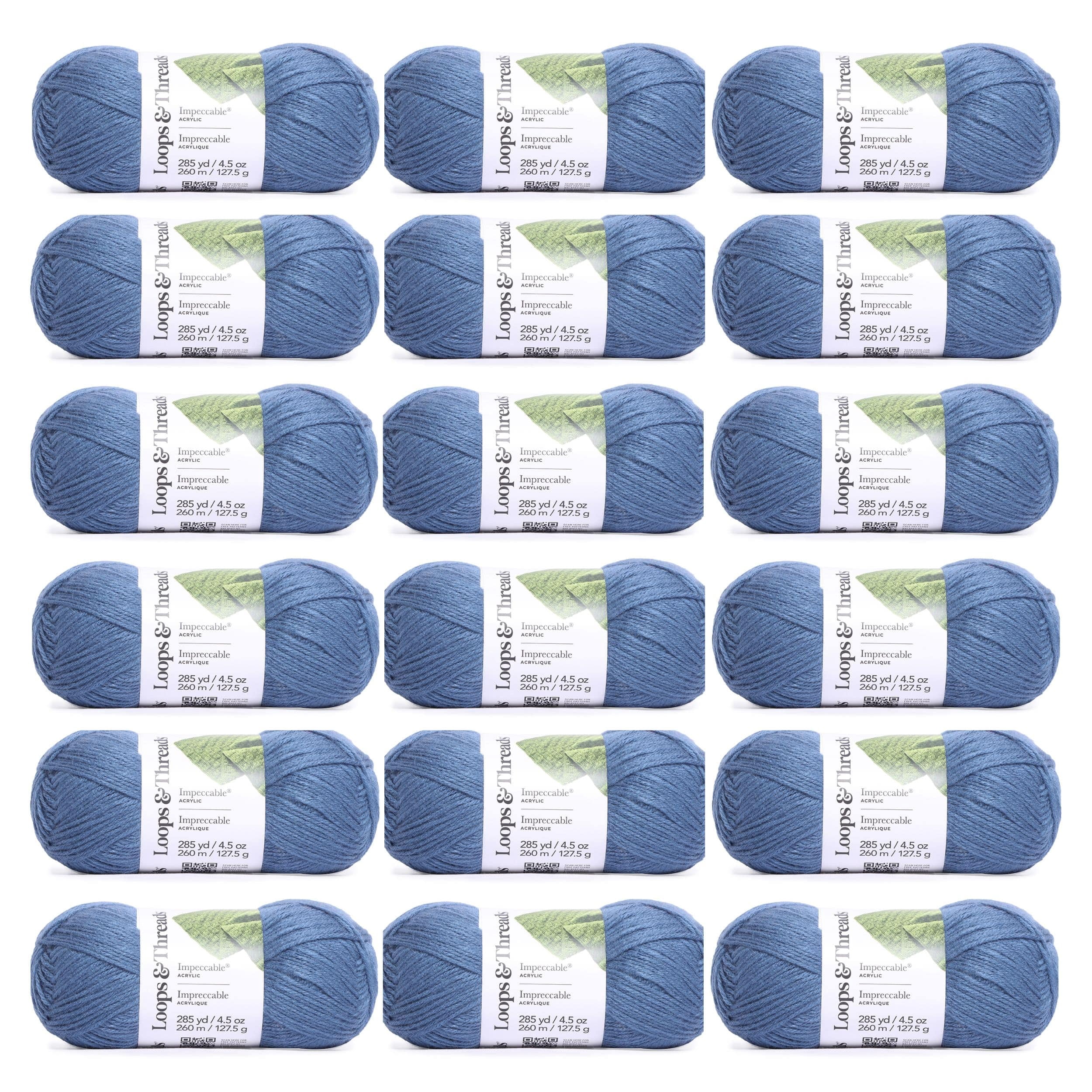 Loops & Threads Impeccable Solid Yarn - Solid Yarn for Knitting