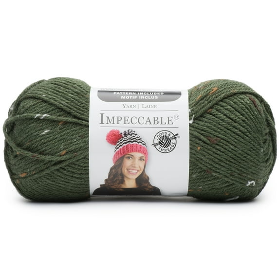 Loops & Threads Impeccable Tweed Yarn - Fleck Yarn for Knitting, Crochet, Weaving, Arts & Crafts - Camo, Bulk 18 Pack