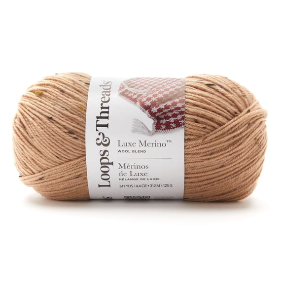 Loops & Threads Luxe Merino Tweed Yarn , 6 Pack