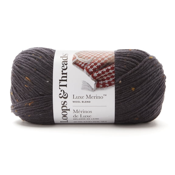 Loops & Threads Luxe Merino Tweed Yarn , 6 Pack