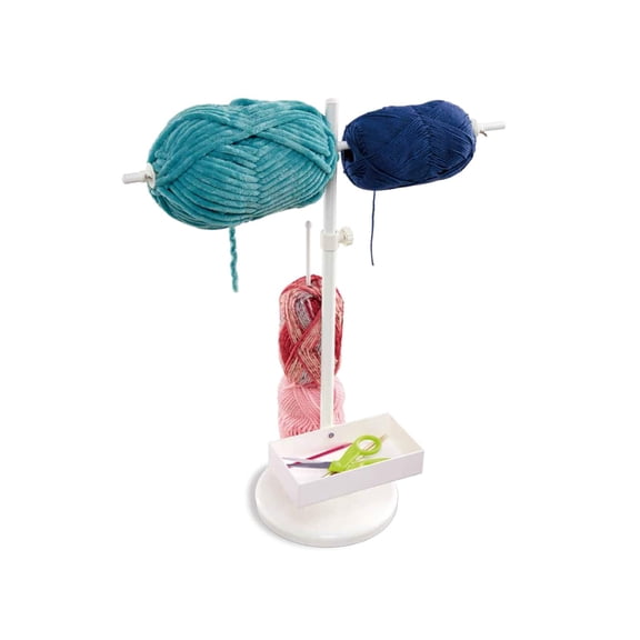 Loops & Threads Standing Yarn Roller - Adjustable Yarn Organizer for Knitting - Crochet - Weaving - Arts & Crafts - 1 Pack