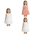 thumbnail image 1 of Loopsun 1-5 Years Toddler Girls Print Sleeveless Summer Princess Dress Blue, 3-4 Years, 1 of 5