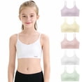thumbnail image 1 of Loopsun 11 to 15 Years Girls Thin Training Bra Breathable Lightweight for Student Daily Yellow, 12-13 Years, 1 of 5