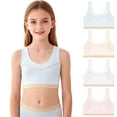 thumbnail image 1 of Loopsun 12 to 15 Years Girls Thin Training Bra Breathable Soft for Student Teen Daily Use Pink, 14-15 Years, 1 of 5