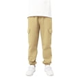 thumbnail image 1 of Loopsun Boys Sport Sweatpants, Children's Boys Casual Solid Sports Work Pants Khaki 12-13 Years, 1 of 5
