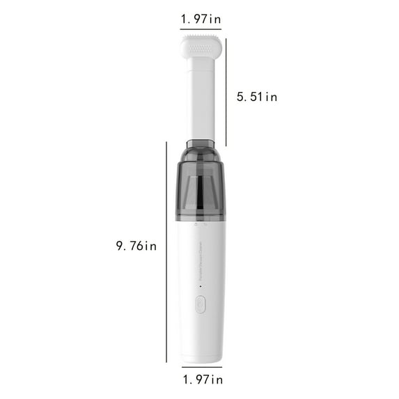 Loopsun Cleaning Supplies Cordless Car Vacuum With Powerful Suction, Mini Vacuum With Metal/Plastic Filter For Crevices, Keyboard Cleaner, USB Rechargeable