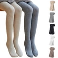 thumbnail image 1 of Loopsun Girls Long Leggings, Girls Knit Knit Dance Leggings Seamless Long Pants White, 9-12 Years, 1 of 4